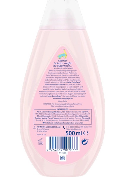 Hassas Ciltler İçin Duş Jeli ve Banyo Köpüğü 500 ml fırsatları