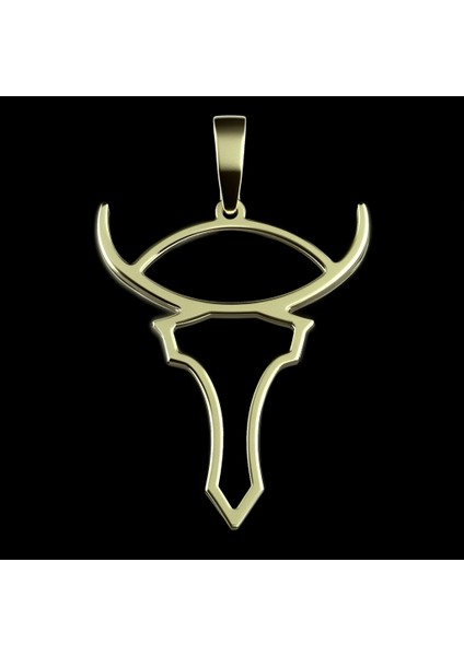 8 Ayar Altın Kolye Ucu Boğa GM8238 1 gr