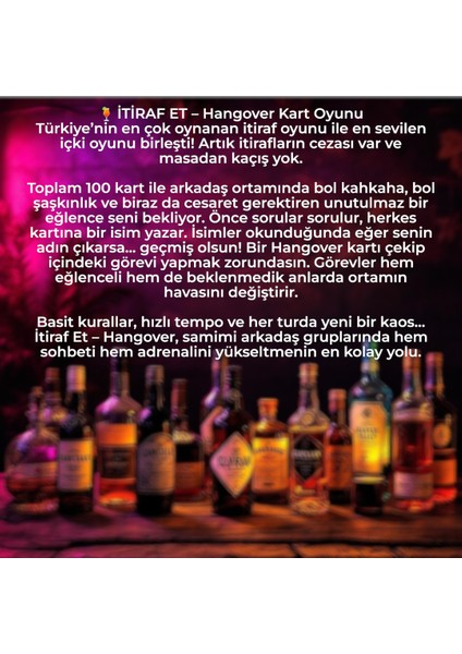 Itiraf Et Hangover Kart Oyunu fırsatları