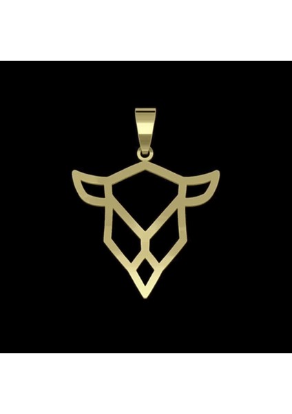 8 Ayar Altın Kolye Ucu Boğa GM8235 1 gr