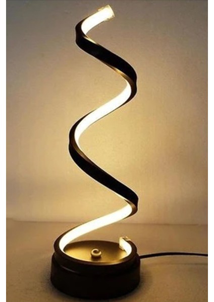 Kıvrımlı Gece Lambası Spiral Gece Lambası Dekor Hediyelik