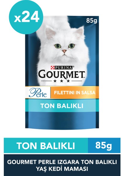 Purina Gourmet Perle 24 Adet Izgara Ton Balıklı Konserve 85 gr