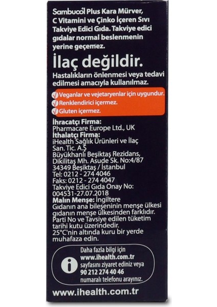 Plus Kara Mürver Özütü C Vitamini Çinko Şurup 120 ml modelleri