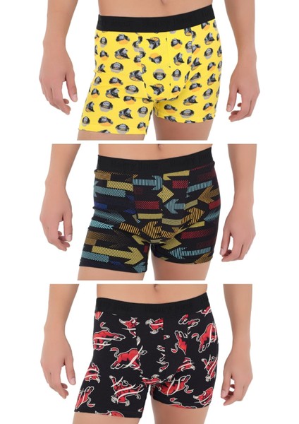 Erkek 3'lü Boxer 1. Sınıf Kumaş Premium Paket Özel Dizayn. Düz Likralı Boxer Şort Çeyizlik Hediyelik fırsatları