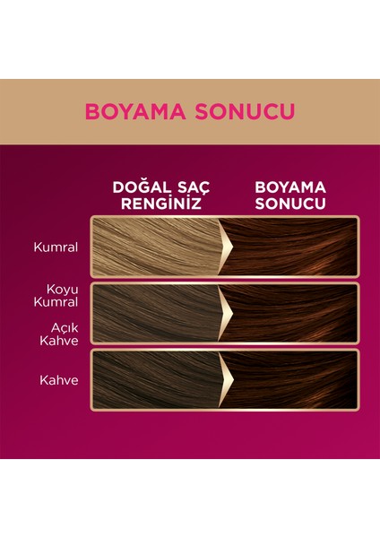 Deluxe 5-68 Kestane Zengin Yağ Bakımı Kit Saç Boyası Bakım Maskesi fırsatları