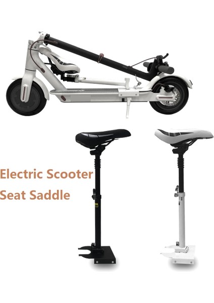 Elektrikli Scooter Koltuk Ayarlanabilir Eyer Seti Darbeye Dayanıklı Bisiklet Koltuk Minderi Yükseltilebilir Alçaltılmış Xiaomi M365/PRO, Beyaz (Yurt Dışından) modelleri