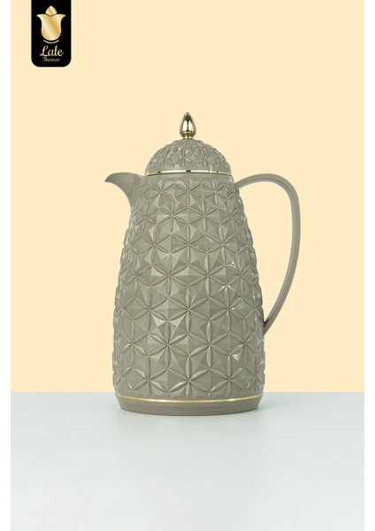 Cam Hazneli Termos 9034 | 0,6 Lt | Kahve & Çay | 12 Saat Sıcak / 24 Saat Soğuk | Yerli Üretim (Moon)