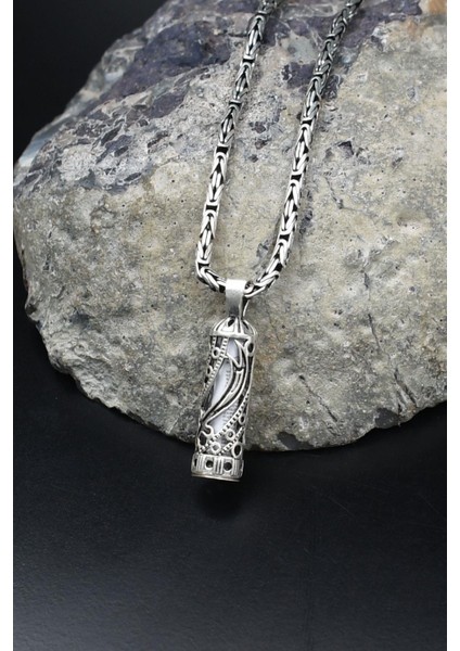 Hz. Ali Zülfikar Kılıcı Cevşen 925 Ayar Gümüş Kolye Kral Zincir 2mm 902186 fiyatları