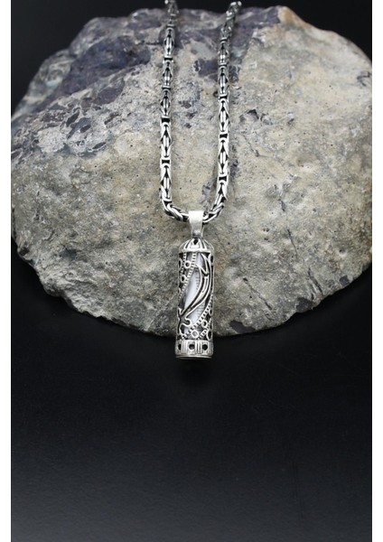 Hz. Ali Zülfikar Kılıcı Cevşen 925 Ayar Gümüş Kolye Kral Zincir 2mm 902186 modelleri