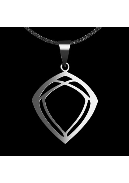 925 Ayar gümüş kolye eşkenar dörtgen SM7923