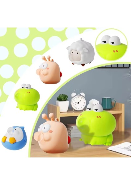 Baloncuk Sukuşi Hayvanlar Serisi Squishy Yeni Nesil Anahtarlık Çanta Süsü Squishy 1 Adet