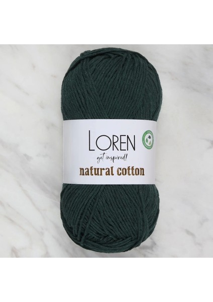 Loren Natural Cotton Yeşil El Örgü Ipi - R073
