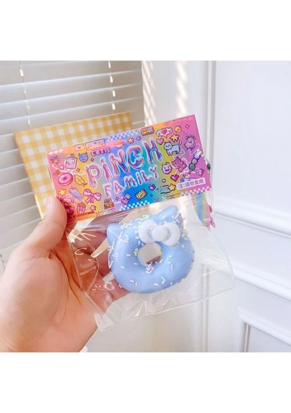 Kedi Kulaklı Donut Sukuşi Taba Squishy Stress Oyuncağı Hellokitty Sukuşi Kedi Patisi Stress Oyuncağı