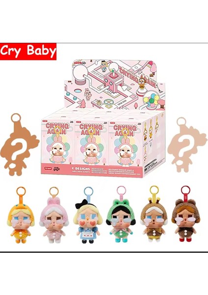 Crybaby Pop Mart Kapalı Sürpriz Pack Kutu Chery Baby Bebek Crying Serisi Bebek Figür Kutulu