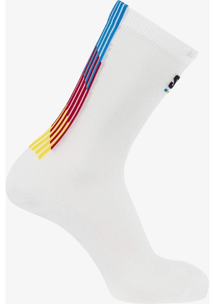 Pulse Race Flag Crew New R+L Unisex Çorap White LC2625300