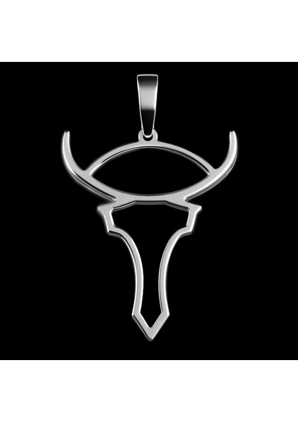 925 Ayar Gümüş Kolye Boğa SM8238