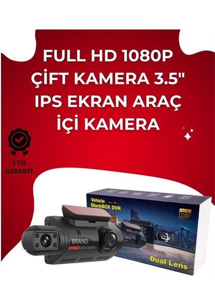 Wifi Bağlantılı 3 Inç Araç Kamerası – Yüksek Çözünürlüklü Ön ve Iç Kamera