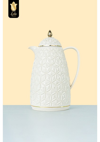 Cam Hazneli Termos 9034 | 0,6 Lt | Kahve & Çay | 12 Saat Sıcak / 24 Saat Soğuk | Yerli Üretim (Swan)