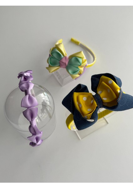 Kız Çocukları Için 3'lü Saç Taçı Seti – Şık, Renkli ve Rahat Modeller, Yumuşak Taçlar modelleri