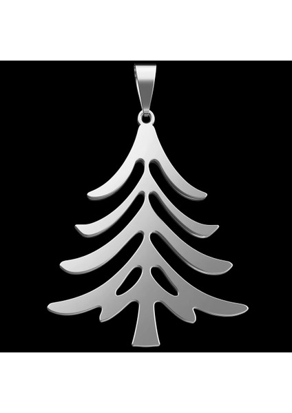 925 Ayar gümüş kolye yılbaşı Ağacı ya Noel Ağacı SM7798