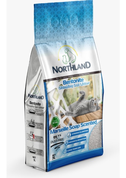 5 Lt Marsilya Sabun Kokulu Doğal Bentonit Kedi Kumu fiyatları