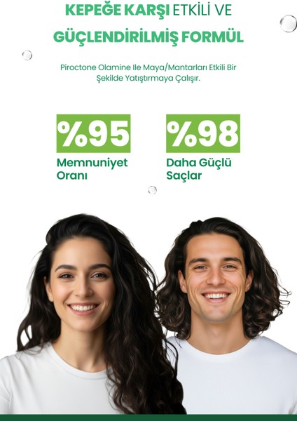 Kepek Arındırıcı Şampuan 400ML | Arındırıcı |b3 B5 B7 Vitaminli, Amino Asitli | Sülfatsız