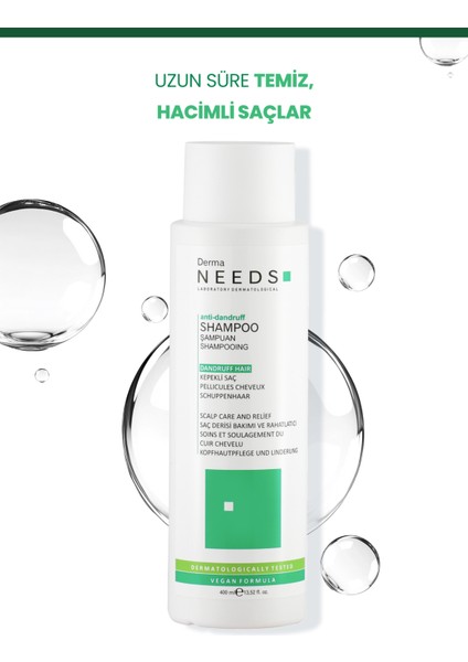 Kepek Arındırıcı Şampuan 400ML | Arındırıcı |b3 B5 B7 Vitaminli, Amino Asitli | Sülfatsız