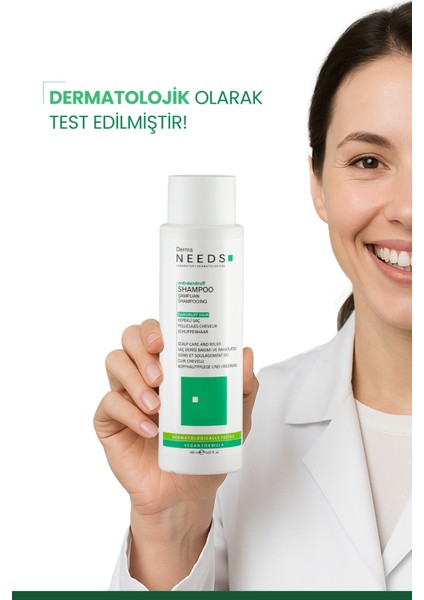 Kepek Arındırıcı Şampuan 400ML | Arındırıcı |b3 B5 B7 Vitaminli, Amino Asitli | Sülfatsız
