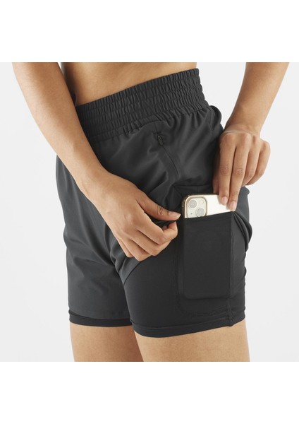 Shakeout Core 2ın1 4" Kadın Koşu Şortu Black LC2452300 fırsatları