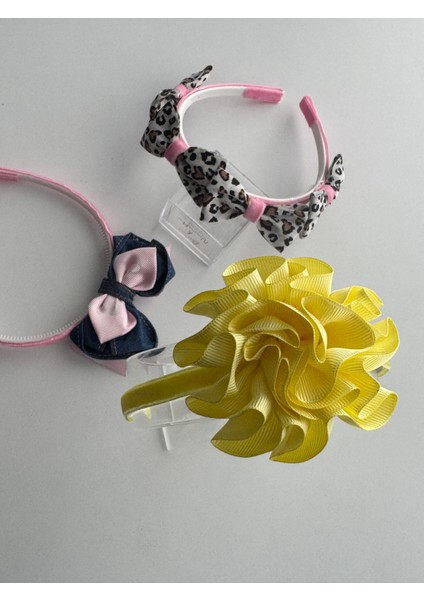 Kız Çocukları Için 3'lü Saç Taçı Seti – Şık, Renkli ve Rahat Modeller, Yumuşak Taçlar