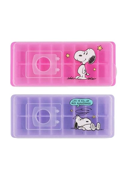Snoopy Lisanslı Vintage Serisi 16 Bölmeli Buz Kalıbı (2 Adet)