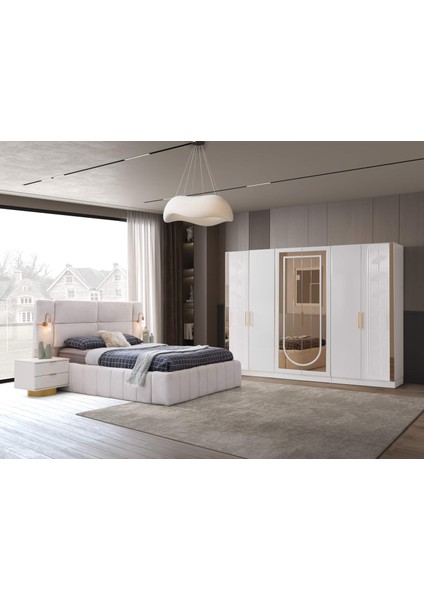Kaliforniya 6 Kapaklı Gardırop %100 Mdf indirimleri