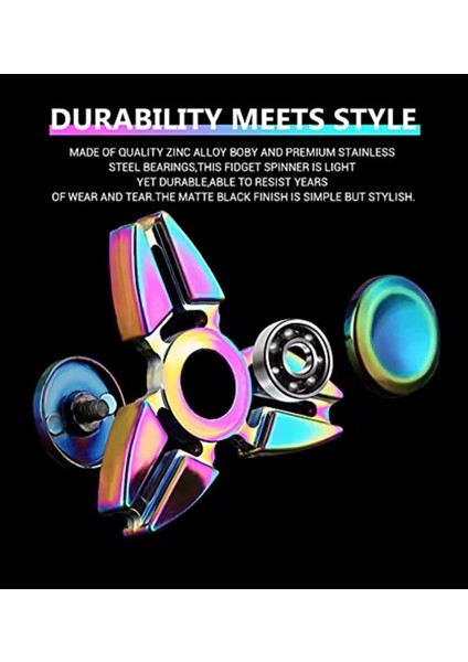 Metal Oyun Çarkı Kutulu Desenli Bilyalı Rulman Stress Çarkı Uzun Süreli Dönebilen Parlak Metal modelleri