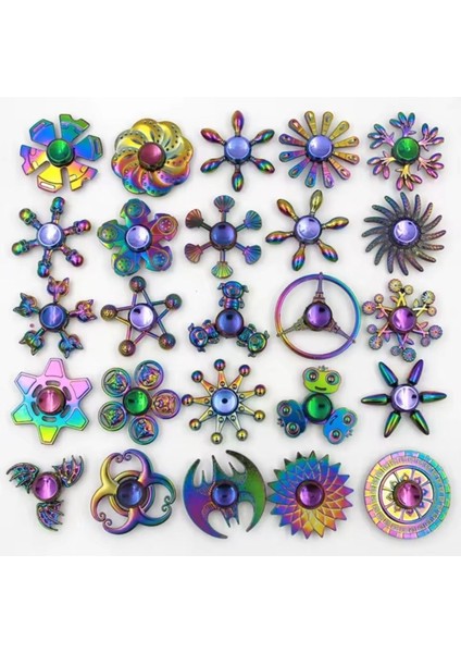 Metal Oyun Çarkı Kutulu Desenli Bilyalı Rulman Stress Çarkı Uzun Süreli Dönebilen Parlak Metal fırsatları