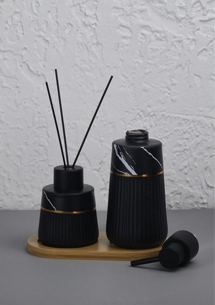 Sıvı Sabunluk Seti Seramik Wc Banyo Lavabo Kokusu Takımı fırsatları