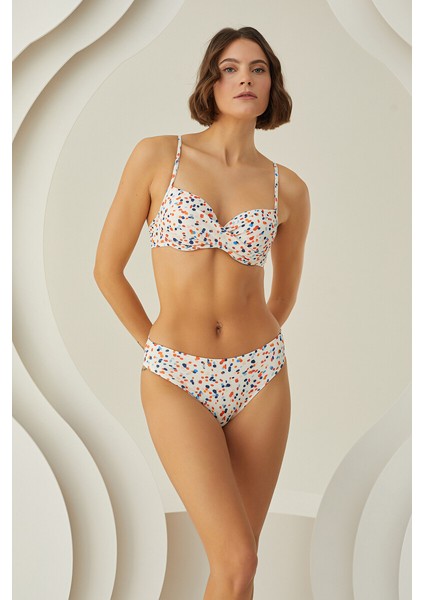 Renkli Puantiyeli Kaplı Bikini Takımı modelleri