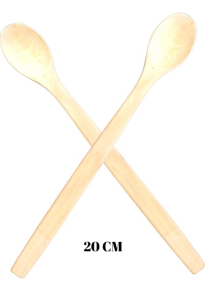 20 cm Şimşir Ağacından Doğal Mama ve Baharat Kaşığı – El Yapımı Ahşap Kaşık