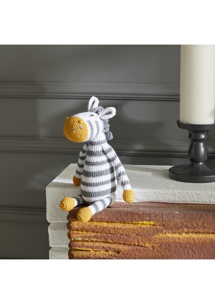 Amigurumi Örgü Bebek Çocuk Oyun ve Uyku Arkadaşı Zebra