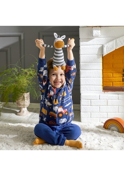 Amigurumi Örgü Bebek Çocuk Oyun ve Uyku Arkadaşı Zebra indirimleri