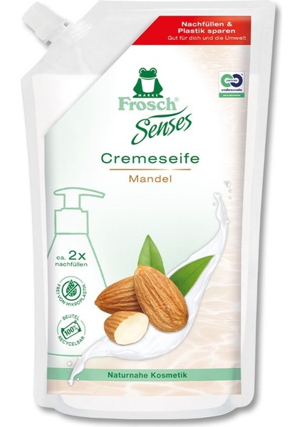 Senses Badem Özlü Krem Sabun 500 ml – Doğal Içerikli, Cilt Dostu, Vegan