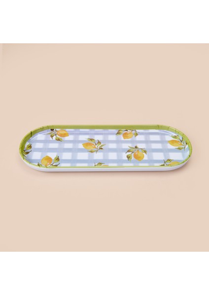 Kitchen Lemon Kayık Tabak - Renkli - 38 cm