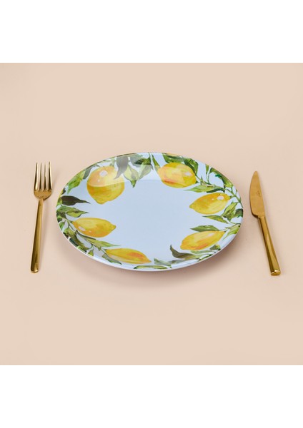 Kitchen Lemon Servis Tabağı - Renkli - 25 cm fiyatları