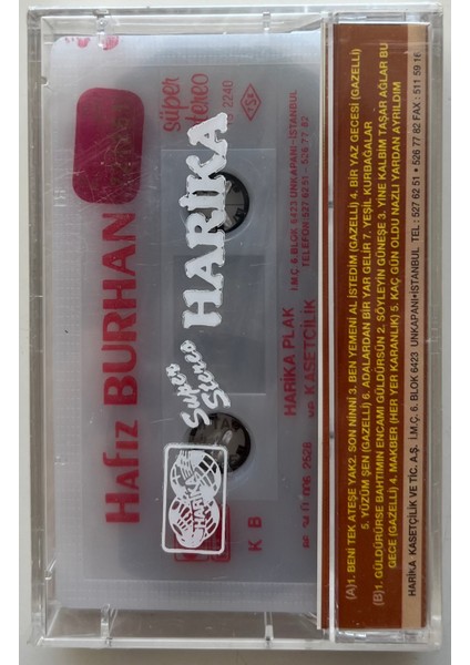 Hafız Burhan Yeşil Kurbağalar Kaset (Jelatininde Sıfır Orjnal Dönem Baskı Kaset) fiyatları