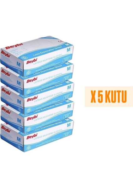 5 Kutu Pudrasız Mavi Nitril Muayene Eldiveni- Medium Beden fiyatları