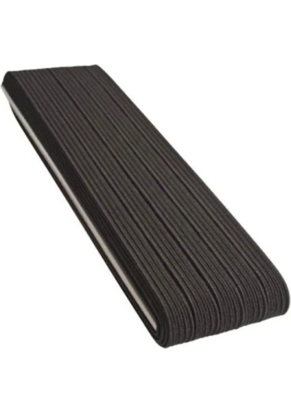 Lastik En 2,5 cm 10 Metre Siyah