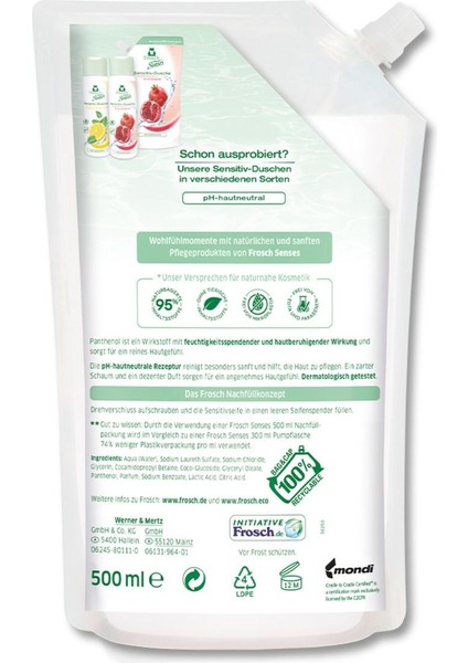 Senses Hassas Krem Sabun Panthenol 500 ml – Doğal Içerik, Cild Dostu, Ph 5,5, Renksiz, Vegan fiyatları