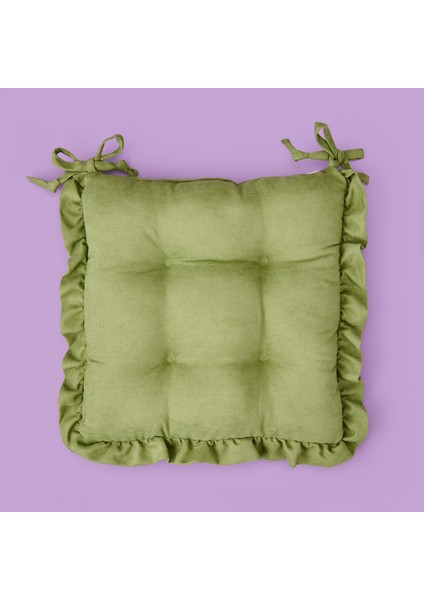Soft Nora Sandalye Minderi - Yeşil - 40X40 cm