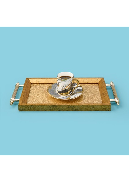 Kitchen Mini Tepsi - Gold - 29X18 cm fiyatları