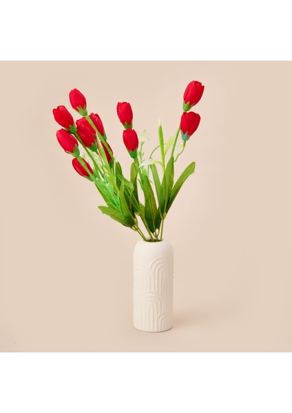 Manolya Yapay Çiçek - Kırmızı - 38 cm
