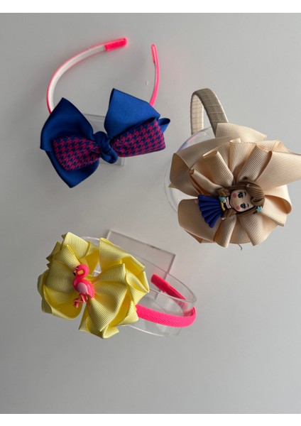 Renkli ve Sevimli Çocuk Saç Taçları 3'lü Set – Şık Tasarımlar fiyatları